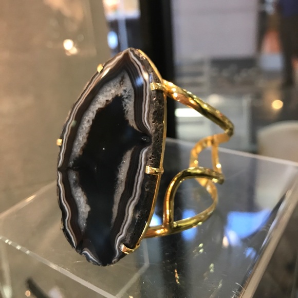 💎 “BLACKOUT” polished stone bracelet - Picture 2 of 4